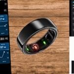 alt=Anillo sobre mesa de bamboo, muy moderno"